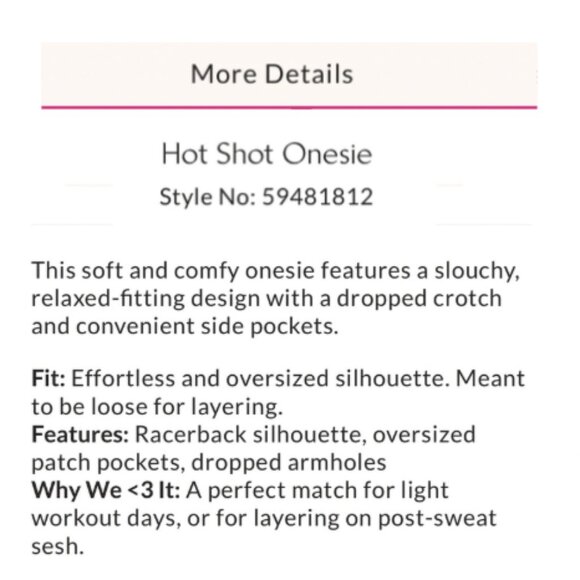 Free People Hot Shot Onesie Jumpsuit 🌷 Pink Tulip - Factory Sealed - Picture 6 of 9